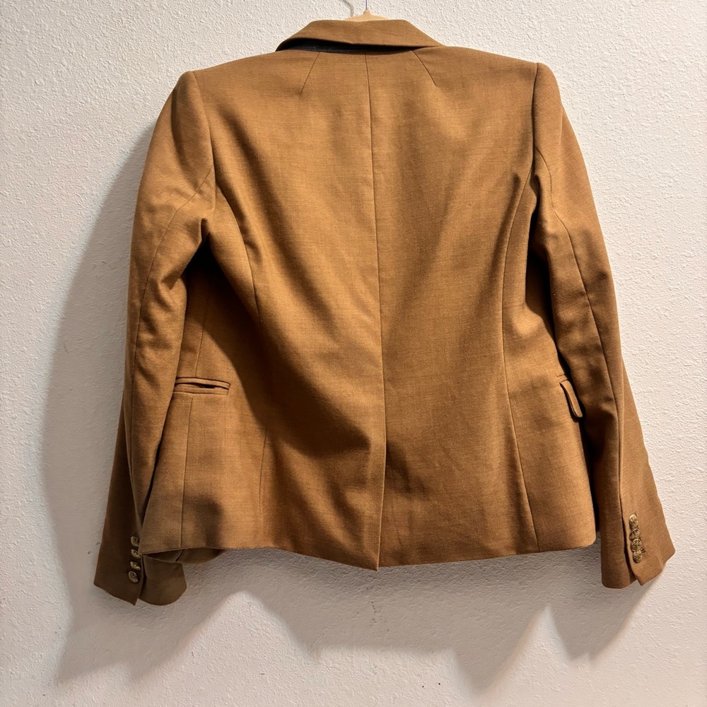 J. Crew Original Schoolboy Blazer Camel Blazer with Gray Accents Size 4 - Picture 5 of 9